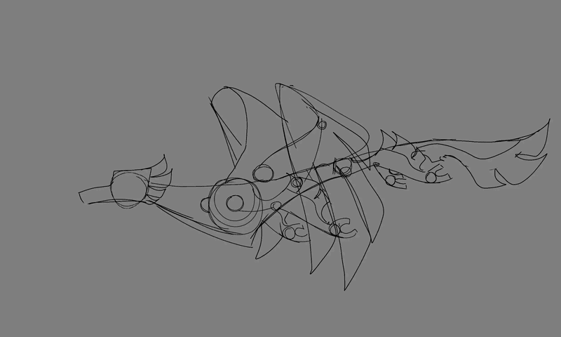 flying crevolan animation loop